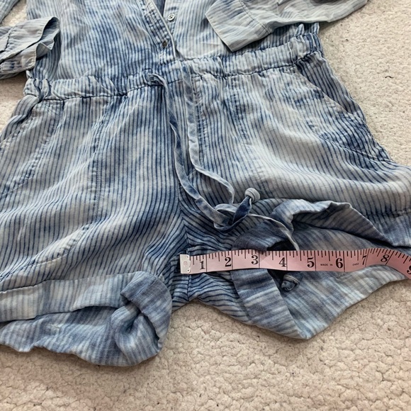 Cloth & stone Anthropologie railroad stripe romper - Picture 6 of 7